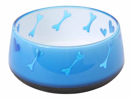 AFP Dog Love Bowl Blue Medium 600ml Online now