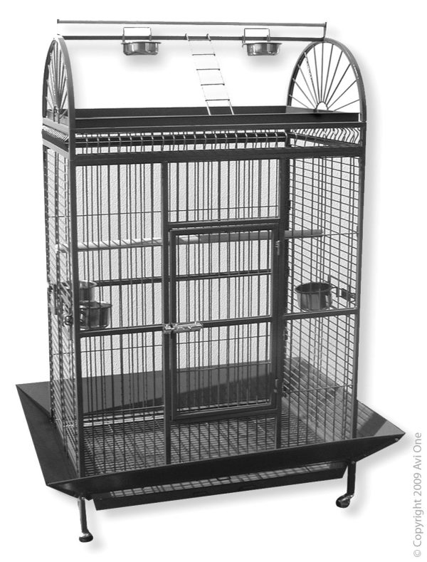 Avi One 212 Parrot Cage Silver Black For Sale