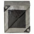 ITM HD-GT-SB-1012 10  x 12  Black & Silver Polyethylene Tarp - Quantity of 2 For Discount