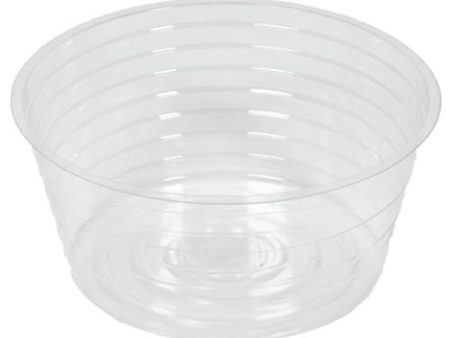 Midwest DL8 8  Clear Vinyl Deep Plant Planter Saucer Liner - Quantity of 75 Online now