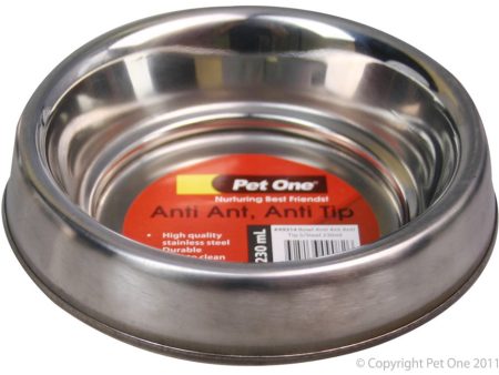 Pet One Bowl Anti Ant Stainless Steel 230ml Online