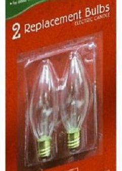 Holiday Wonderland T-15-88 2-Pack of Clear C7 Electric Brass Window Candle Replacement Bulbs - Quantity of 18 Cheap