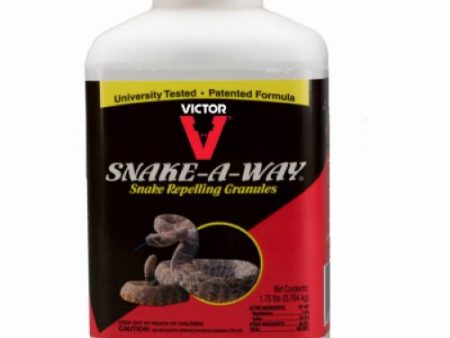 Victor VP363 1.75 LB Container of Snake-A-Way Repellent Granules - Quantity of 6 on Sale