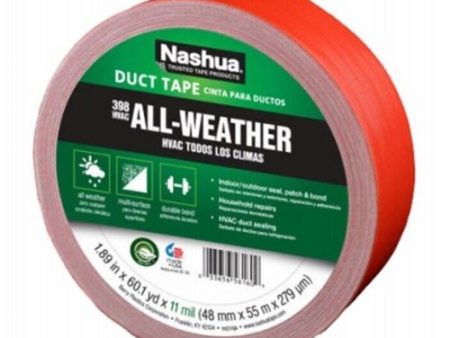 Nashua 1086189 1.89  x 60 Yard Roll of Red HVAC Duct Tape Online Sale