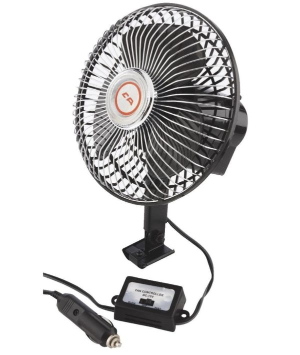 Custom Accessories 40009 12 Volt 2 Speed Auto Oscillating Fan Fashion