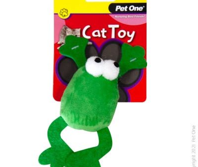 Pet One Plush Jumping Frog Green 14.5cm For Sale