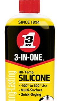 3-In-One 120008 4 oz Bottle of All Temperature Quick Dry Silicone Drip Lubricant For Discount