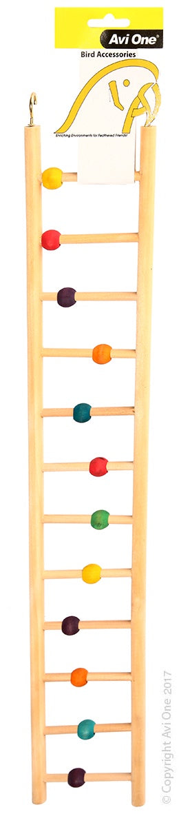 Avi One Wooden Ladder with Beads 12 Rung Cheap