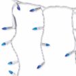 Holiday Wonderland 47693-88 105-Count C3 LED Blue Icicle Christmas Light Set Supply