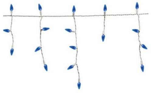 Holiday Wonderland 47693-88 105-Count C3 LED Blue Icicle Christmas Light Set Supply