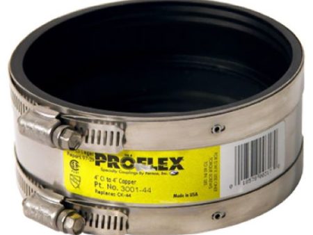 Fernco P3001-33 ProFlex 3  Shielded Plumbing Copper Pipe Coupling - Quantity of 12 For Sale