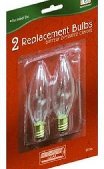 Holiday Wonderland T-16-88 2-Pack of Battery Operated Window Candle Replacement Bulbs - Quantity of 48 on Sale