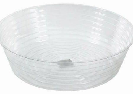 Midwest DL12 12  Clear Vinyl Deep Plant Planter Saucer Liner - Quantity of 100 Discount