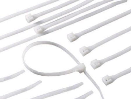 ECM Industries 46-310 100-Count Pack of 11  Inch White Nylon Cable Ties For Sale