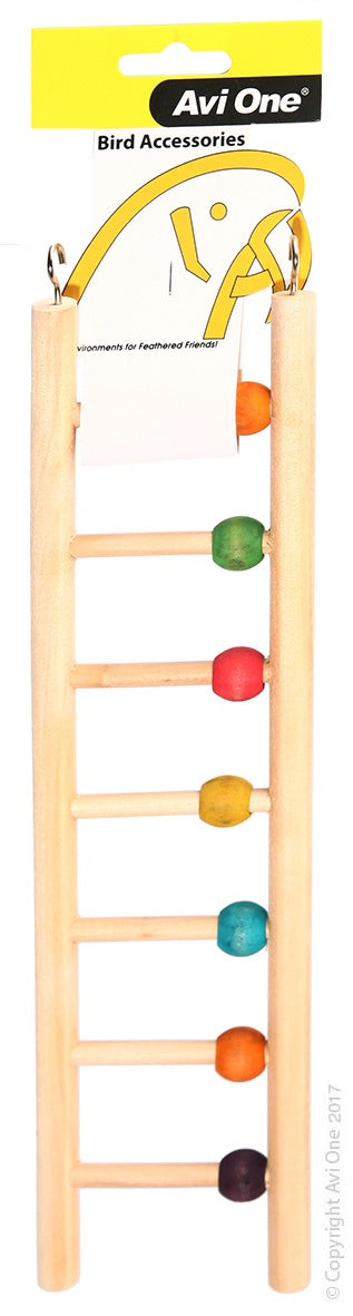 Avi One Wooden Ladder with Beads 7 Rung Supply