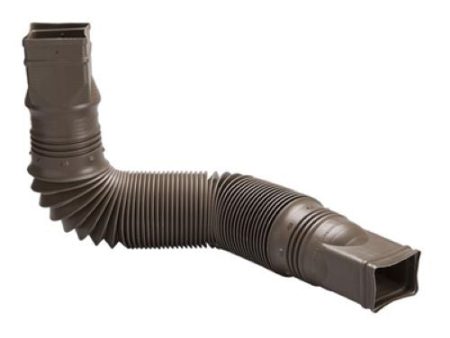 Amerimax 85019 Universal Brown Flexible Poly Downspout Extension - Quantity of 6 Online Sale