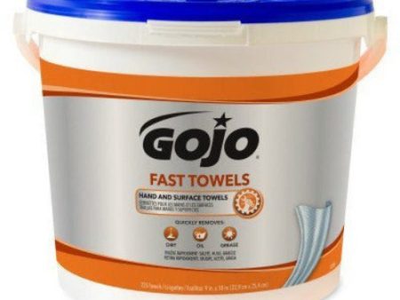 GOJO 6299-02 225 Count Container of Fast Wipe Towels Hand Cleaning Towels - Quantity of 6 Hot on Sale