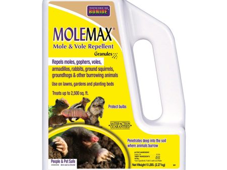 Bonide 6914 5 LB Container of Molemax Mole, Vole & Gopher Repellent Granules Discount