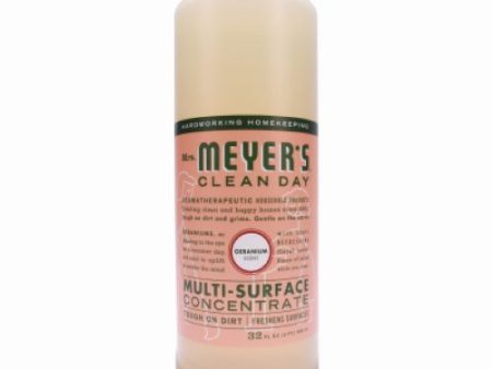 Mrs. Meyer s 13440 Clean Day 32 oz Bottle of Concentrated Geranium Scent Multi-Surface Cleaner Online now