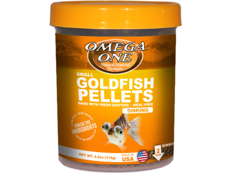 Omega One Goldfish Pellets Sinking Small 119G Online Hot Sale