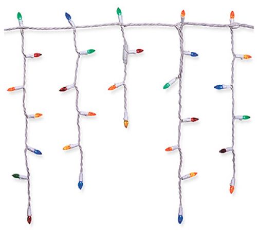 Holiday Wonderland 47692-88 105-Count C3 LED Multi-Color Icicle Christmas Light Set Online Hot Sale