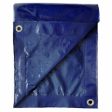 ITM MD-GT-BB-1220 12  x 20  Blue Polyethylene Storage Tarp Cover With Grommets - Quantity of 3 Online Sale