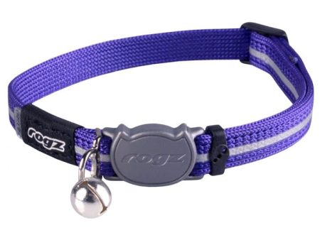 Rogz Alleycat Safeloc Collar Purple X-Small on Sale