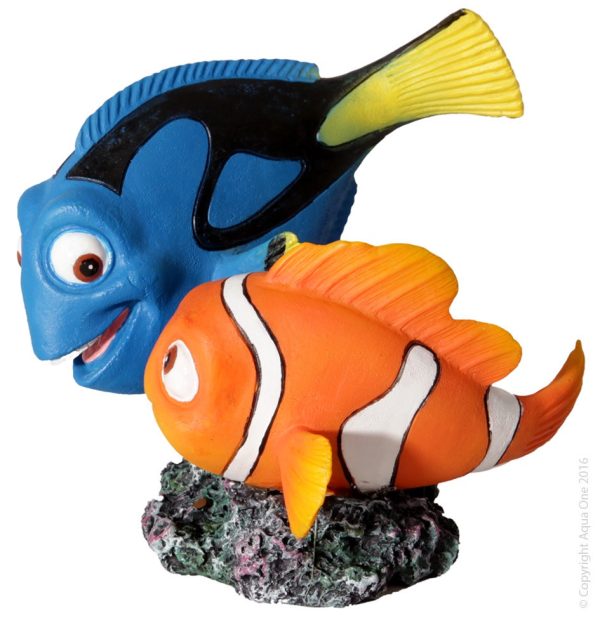 Aqua One Blue Tang & Clownfish Ornament For Sale