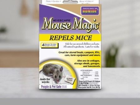 Bonide 865 4-Count Pack of Mouse Magic Natural Mice Mint Oil Packs Hot on Sale