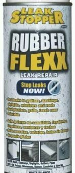 Leak Stopper 0326-GA 15 oz Can of White Rubber Flexx Rubberized Flex Sealant Aerosol Spray Fashion