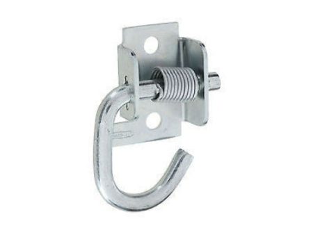 National Mfg N237-040 Zinc Plated Spring Loaded Rope Tarp Hooks Brackets - Quantity of 10 Fashion