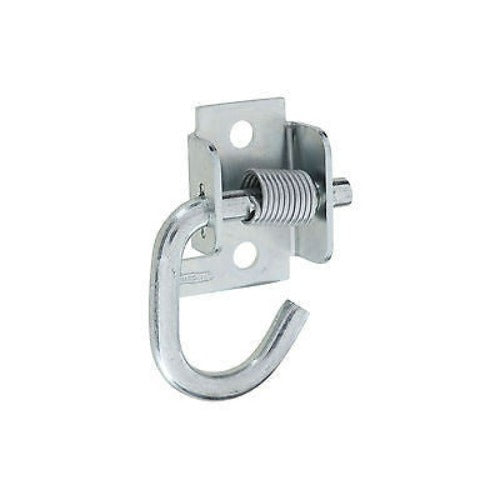 National Mfg N237-040 Zinc Plated Spring Loaded Rope Tarp Hooks Brackets - Quantity of 10 Fashion