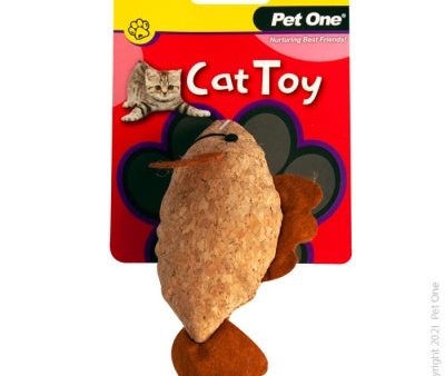 Pet One Plush Cork Fish 12cm For Cheap