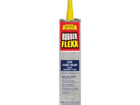 Leak Stopper 0309-GA 10 oz Tube of Clear Rubber Flexx Sealant & Adhesive Online Hot Sale