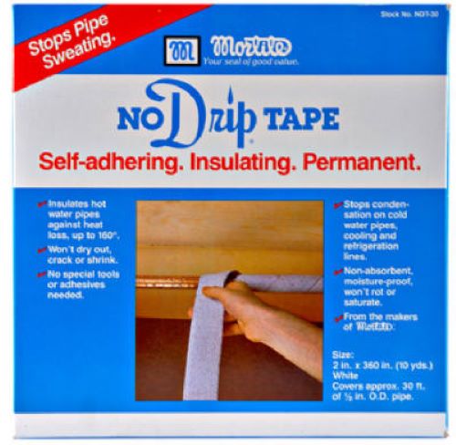 Thermwell NDT30 30  Foot Roll of Mortite No Drip No Sweat   Self Adhering Pipe Insulation Tape - Quantity of 3 on Sale