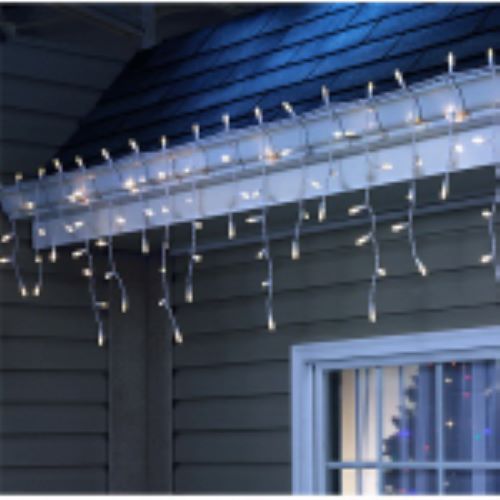 Holiday Wonderland 47691-88 105-Count C3 LED Cool White Icicle Christmas Light Set Hot on Sale