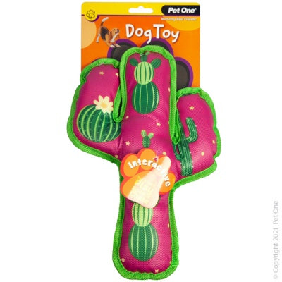 Pet One Interactive Squeaky Watermelon Cactus 30cm Online now