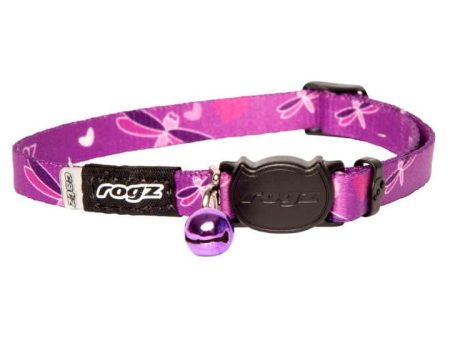 Rogz Kiddycat Collar Purple Dragonfly X-Small Online Hot Sale