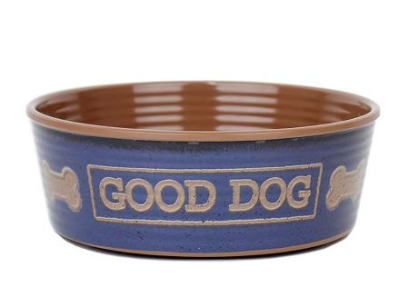 Barkley & Bella Indigo Bone Bowl Large For Cheap