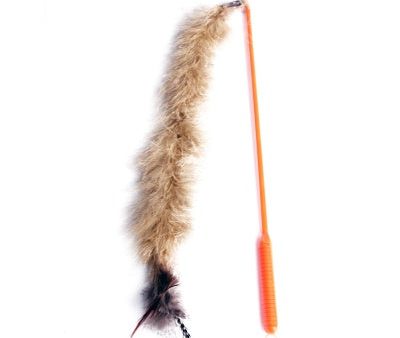 Pet One Wand Tail with Bell Brown Cheap