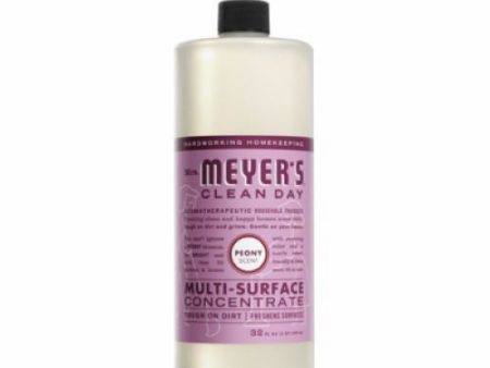 Mrs. Meyer s 11407 Clean Day 32 oz Bottle of Concentrated Peony Scent Multi-Surface Cleaner For Sale