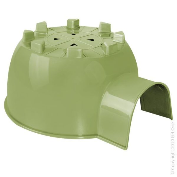 Pet One Igloo Green Large Hot on Sale