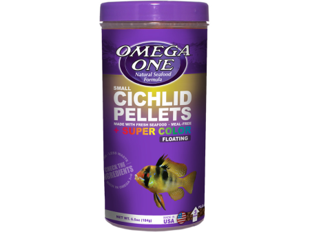 Omega One Super Colour Cichlid Pellets Floating Small 184G on Sale