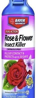 BioAdvanced 701330A 15 oz Can of Dual Action 30 Day Rose & Flower Insect Control Spray Online now