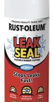 Rust-Oleum 267970 12 oz Can of White LeakSeal Flexible Rubber Coating Sealant Spray Online Sale