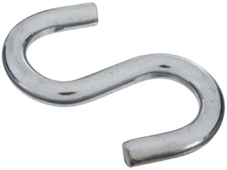 National N347-849 3.5  x 3 8  Bulk Heavy Duty Zinc Plated Open S Hooks - Quantity of 50 Hot on Sale