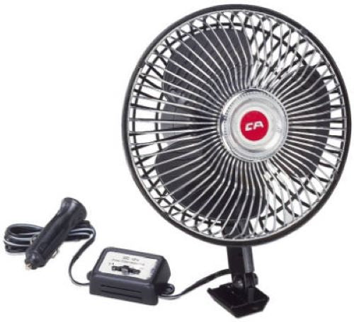 Custom Accessories 40009 12 Volt 2 Speed Auto Oscillating Fan Fashion