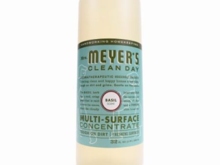 Mrs. Meyer s 14440 Clean Day 32 oz Bottle of Concentrated Basil Scent Multi-Surface Cleaner Online Hot Sale