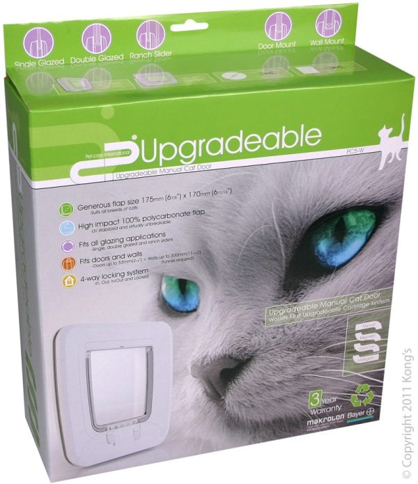 Pet Corp Cat Door Upgradeable Manual White PC5 Online now