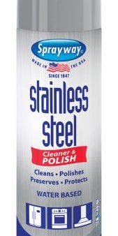 Sprayway SW148R 15 oz Can of Water Based Stainless Steel Cleaner & Polish Online Hot Sale